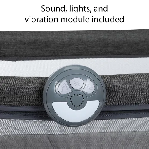 Vista 4 de Safety 1st Moisés para dormir y jugar, se convierte fácilmente de moisés a patio de juegos, nuez ahumada