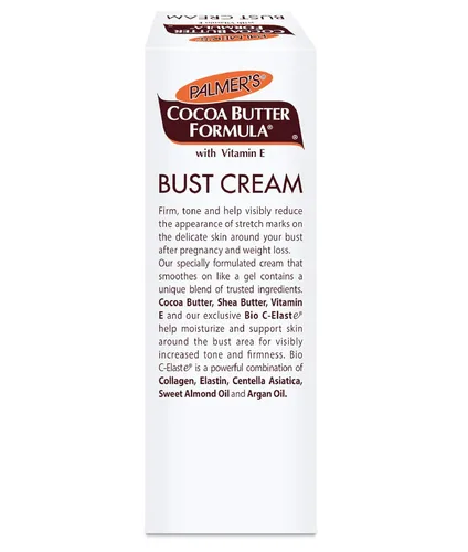 Vista 3 de Palmer's Crema de busto con fórmula de manteca de cacao para el cuidado de la piel durante el embarazo con vitamina E, 4.4 onzas (paquete de 3)